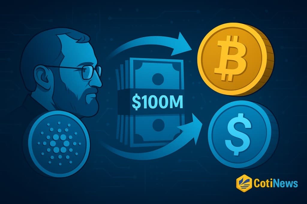 Charles Hoskinson Proposes $100M ADA Converting Into Bitcoin and Stablecoins