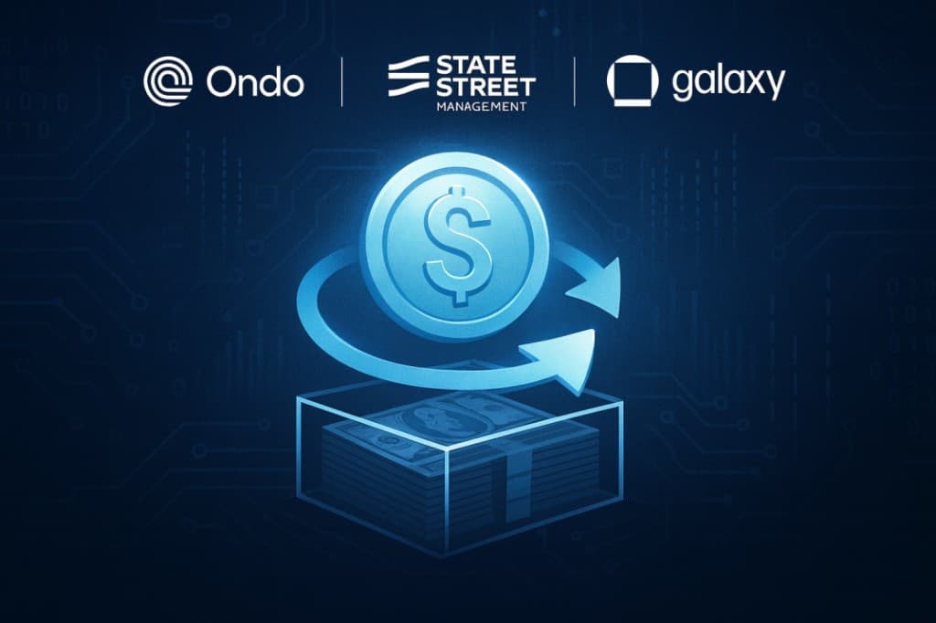 State Street, Galaxy & Ondo Launch 24/7 Onchain Cash Fund in Major Tokenization Push