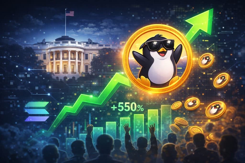 This Solana Penguin Memecoin Jumped 550% After an Unexpected White House Post