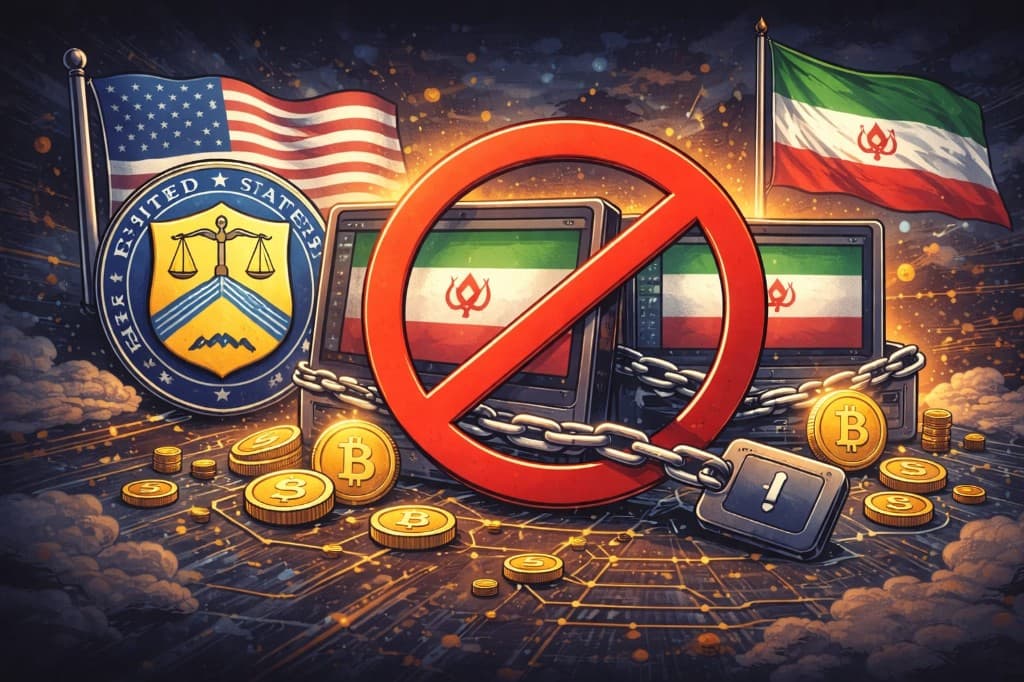 US Treasury Sanctions Iran-Linked Crypto Exchanges in First-Ever Digital Asset Action
